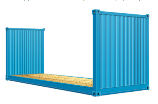 کانتینر استاندارد 20 فوتی پلتفرم 